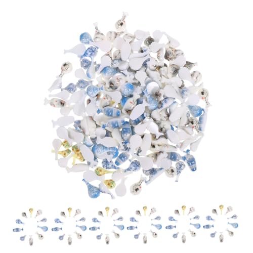 Milisten 200stücke Miniatur-blumenvase Aus Kunstharz Winzige Vase Für Puppenhaus-Dekoration Miniatur-puppenhauszubehör Für Mikro-landschaftsdekoration DIY-feengarten-bastelarbeiten von Milisten