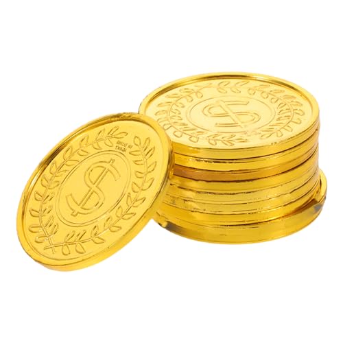 Milisten 200 Stück Piraten- Kunststoff Schatzmünzen Realistisch Detailreich Leicht für Halloween Party Piraten-Expedition Rollenspiel Klassenzimmer Belohnungsspielzeug Milisten 200 Stück Piraten- Kunststoff Schatzmünzen Realistisch Detailreich Leicht für Halloween Party Piraten-Expedition Rollenspiel Klassenzimmer Belohnungsspielzeug von Milisten