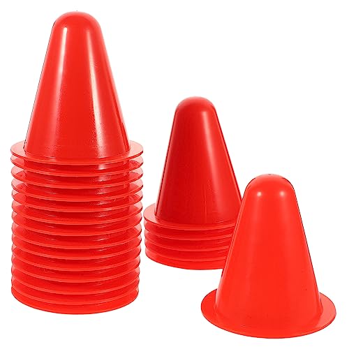 Milisten 20Stücke Agility für Rollschuhtraining Kunststoff Hindernisse Bunten Farben für Beweglichkeitsübungen und Fußballtraining Langlebig und Strapazierfähig von Milisten