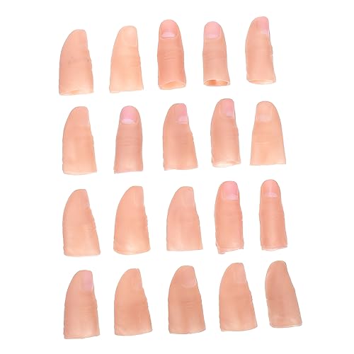 Milisten 20Stücke Fingerabdeckungen für Kreative Realistische Daumenspitzen mit Künstlichen Fingernägeln für Zaubertricks und Unterhaltung Milisten 20Stücke Fingerabdeckungen für Kreative Realistische Daumenspitzen mit Künstlichen Fingernägeln für Zaubertricks und Unterhaltung von Milisten