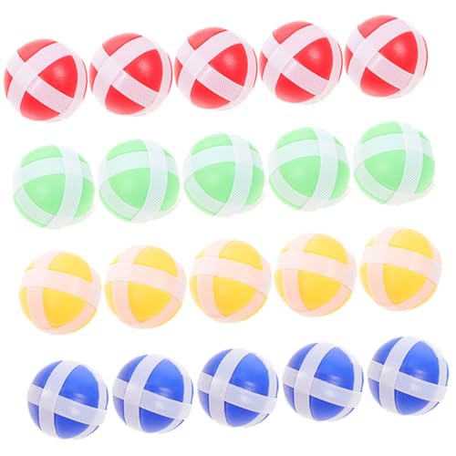 Milisten 20Stücke Klettball für Dartscheibe Sichere und Langlebige Sticky Bälle für Indoor und Outdoor Partys und Familienveranstaltungen von Milisten