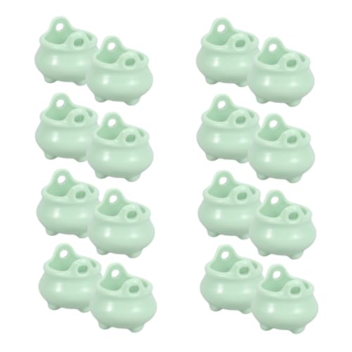 Milisten 20Stücke Mini Halloween Kessel Dekoration Mini Kessel aus Kreative Deko für Halloween Party Langlebig und Farbenfroh Ergänzung für Ihr von Milisten