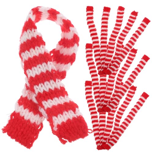 Milisten 20Stücke Mini Schals Für Puppen Wollschals Und Dekorative Accessoires Für Partys Und Weihnachtsfeiern Für Heimdekoration von Milisten