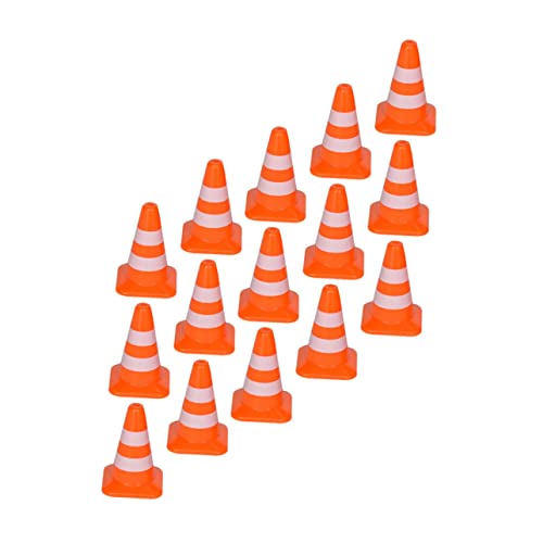 Milisten 21 Stück Verkehrszeichen- Verkehrssperren Verkehrskegel, Baukegel Größe Trainingskegel Straßensperre Training Straßensperrkegel Verkehrszeichen Spielzeugkegel Abs Orange von Milisten
