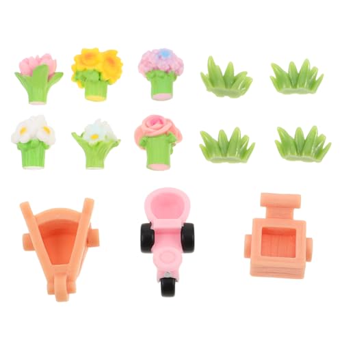 Milisten 22 Teiliges Miniatur Kunstblumen Realistische Kleine Künstliche Pflanzen für Zuhause Büro Micro Landschaft und Kreative Tortendeko Lebendige Mini Bouquets für Puppenhaus und von Milisten