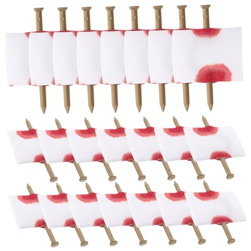 Milisten 22Stücke Halloween Streichspielzeug Nagel Durch Finger Kreative Spoof Requisiten Für Gruselige Partys Und Halloween Dekorationen von Milisten