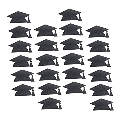 Milisten 24 Stück Bachelor-Hut-Aufkleber Grad Kappe Aufkleber für Abschlusskappe Abschlussflaschendekorationen Grad-Kappen-Dekoration Papier Black Milisten 24 Stück Bachelor-Hut-Aufkleber Grad Kappe Aufkleber für Abschlusskappe Abschlussflaschendekorationen Grad-Kappen-Dekoration Papier Black von Milisten