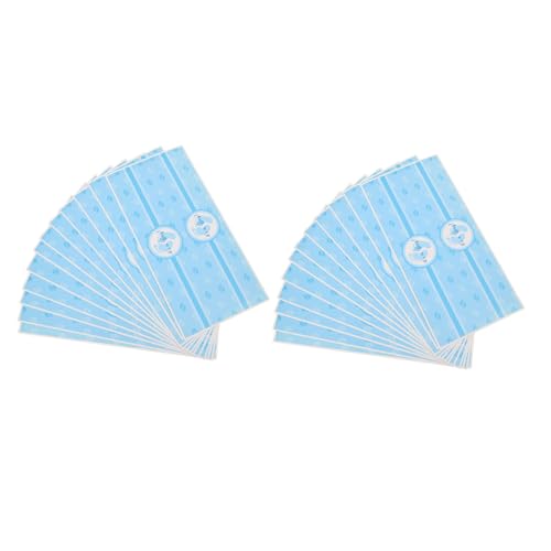 Milisten 24 Stück Geschlecht Enthüllen Aufkleber Identifikationsaufkleber Babypartygeschenk Etiketten Für Neugeborene Wasserflaschen Hochwertige Selbstklebende Aufkleber Blau von Milisten
