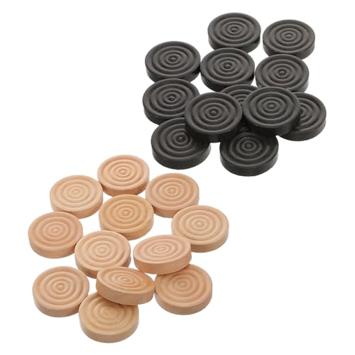 Milisten 24 Stück Holz Dame Brettspiel Zubehör Sportspielzeug Massivholz Schachbretter Schach Kleines Holzspiel Schach Holz Chinesisch Dame Spiel Milisten 24 Stück Holz Dame Brettspiel Zubehör Sportspielzeug Massivholz Schachbretter Schach Kleines Holzspiel Schach Holz Chinesisch Dame Spiel von Milisten