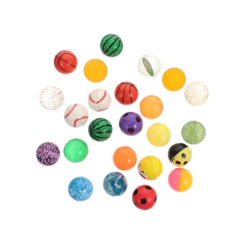 Milisten 24 Stück Hüpfbälle Stressabbau Gummibälle Bunten Designs für Spielpausen und Geburtstagsgeschenke Milisten 24 Stück Hüpfbälle Stressabbau Gummibälle Bunten Designs für Spielpausen und Geburtstagsgeschenke von Milisten