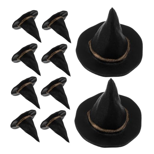 Milisten 24 Stück Mini Hexenhüte Schwarz Leichte Wiederverwendbare Dekoration für Halloween Diy Bastelbedarf Puppenzubehör Flaschen und Partydeko Milisten 24 Stück Mini Hexenhüte Schwarz Leichte Wiederverwendbare Dekoration für Halloween Diy Bastelbedarf Puppenzubehör Flaschen und Partydeko von Milisten