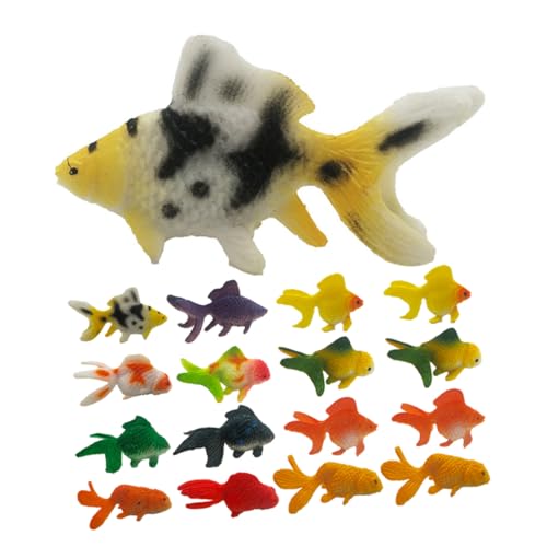 Milisten 24 Stück PVC Modell Figuren Fisch Simulation Tierfigur Fischfigur Modell Kleiner Fisch Realistische Figur Erkennungsmodell von Milisten