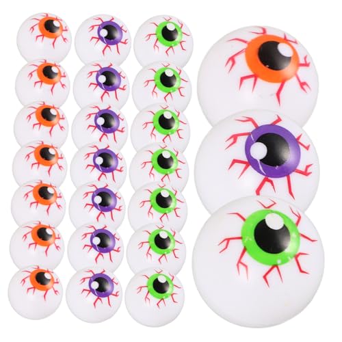 Milisten 24 Stück Teiliges Halloween Augäpfel Dekorationsset Realistische Springende Augen aus Kunststoff für Gruselige Partydekorationen Cosplay und Kreative Bastelprojekte Milisten 24 Stück Teiliges Halloween Augäpfel Dekorationsset Realistische Springende Augen aus Kunststoff für Gruselige Partydekorationen Cosplay und Kreative Bastelprojekte von Milisten