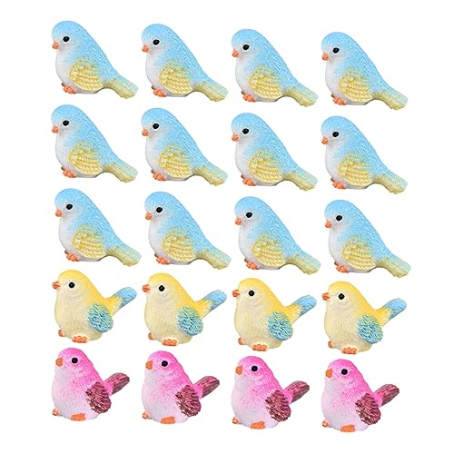 Milisten 24 Stück Teiliges Miniatur Vogel aus Hochwertigem Resin Realistische Kleine Vogelstatuen für Feengarten Balkon und Gartendekoration Farblich Zufällig Kompakte Zufällige Farbe Milisten 24 Stück Teiliges Miniatur Vogel aus Hochwertigem Resin Realistische Kleine Vogelstatuen für Feengarten Balkon und Gartendekoration Farblich Zufällig Kompakte Zufällige Farbe von Milisten