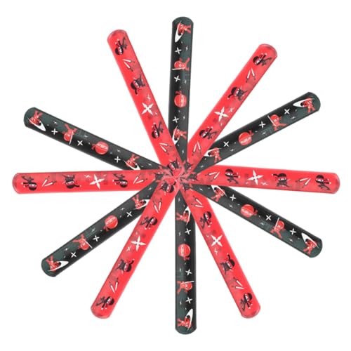 Milisten 24 Stück Teiliges Ninja Slap Armband Elastische Schnapparmbänder mit Farbintensivem Langlebigem Ninja Motiv Flexible Wiederverwendbare Partydekoration für Geburtstag und Festival Milisten 24 Stück Teiliges Ninja Slap Armband Elastische Schnapparmbänder mit Farbintensivem Langlebigem Ninja Motiv Flexible Wiederverwendbare Partydekoration für Geburtstag und Festival von Milisten