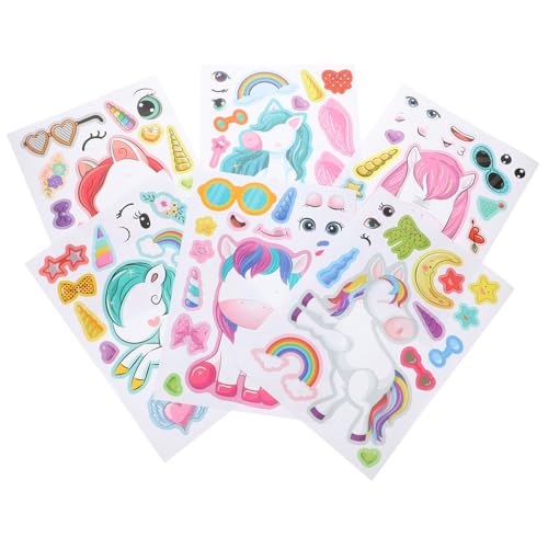 Milisten 24Blätter Einhorn Gesichtsaufkleber DIY Cartoon Aufkleber für Partys und Kreative Bastelprojekte Verschiedene Designs Sticker Design Milisten 24Blätter Einhorn Gesichtsaufkleber DIY Cartoon Aufkleber für Partys und Kreative Bastelprojekte Verschiedene Designs Sticker Design von Milisten