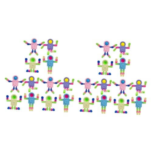 Milisten 24Stücke DIY Fingerspitzen Gyro Zerlegbare Roboter Fidget Sensory Toys Als Pinata Füller Oder Goodie Bag Füller Für Farben Mischung von Milisten