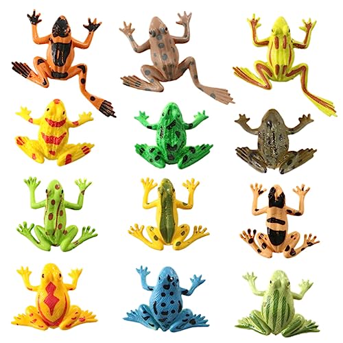 Milisten 24Stücke Teiliges Imitationsmodell von Fröschen Pädagogisches Realistische Tierfiguren für Deko und Kreative Spiele für Ausstellungen Milisten 24Stücke Teiliges Imitationsmodell von Fröschen Pädagogisches Realistische Tierfiguren für Deko und Kreative Spiele für Ausstellungen von Milisten