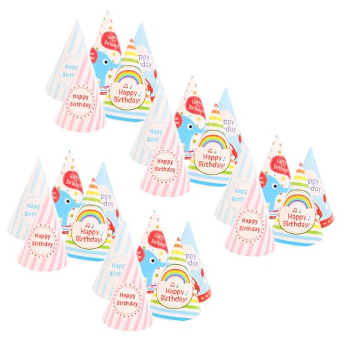 Milisten 25 Stück Geburtstags Partyhüte Papierhüte für Kindergeburtstag Leichte Cone Hüte mit Fixierungsband für Jungen und Feierlichkeiten Milisten 25 Stück Geburtstags Partyhüte Papierhüte für Kindergeburtstag Leichte Cone Hüte mit Fixierungsband für Jungen und Feierlichkeiten von Milisten