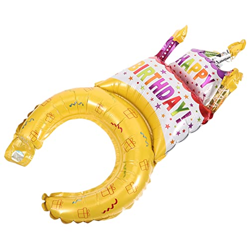 Milisten 25 Stück Party-ballonhut Aufblasbare Stirnbänder Partydekorationen Haarreifen Accessoires Für Partyfrisuren Stirnband Für Die Party Cartoon Aufblasbares Stirnband Aluminiumform von Milisten