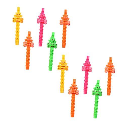 Milisten 25 Stück Teiliges Mini Blockflöten aus Kunststoff Bunte Cartoon flöten Frühe Musikalische Früherziehung für Geeignet für Jungen und Mädchen Robust und Leicht Zufällige Farbe von Milisten