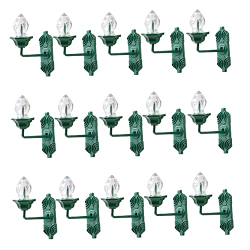 Milisten 25 Stück Teiliges Miniatur Weißlicht Mini Haus Zubehör für Sandtisch Dekoration Detailreiche Mikro landschaftsbeleuchtung Kompakte Mini Lampen für Puppenhaus und Modellbau von Milisten