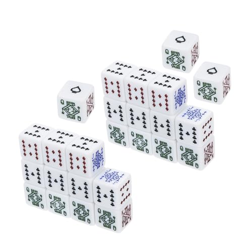 Milisten 25 Stück Teiliges Pokerwürfel-Set Weiße Acrylwürfel Quadratisch Standardgröße für Brettspiele Kartenspiele Familienunterhaltung Partyzubehör Milisten 25 Stück Teiliges Pokerwürfel-Set Weiße Acrylwürfel Quadratisch Standardgröße für Brettspiele Kartenspiele Familienunterhaltung Partyzubehör von Milisten
