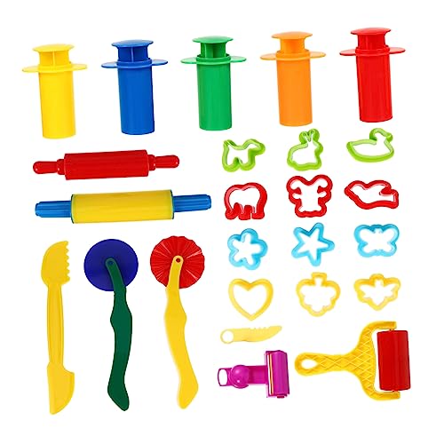 Milisten 25Stücke Teiliges Knete Werkzeug Set Bunte Formen Praktische Tonwerkzeuge für Kreative Bastelprojekte Geeignet für Zuhause und Schule Milisten 25Stücke Teiliges Knete Werkzeug Set Bunte Formen Praktische Tonwerkzeuge für Kreative Bastelprojekte Geeignet für Zuhause und Schule von Milisten
