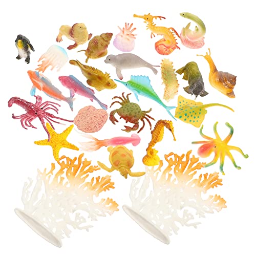 Milisten 26 Stück Simulation Von Meerestieren Marine -Tiere Figuren Miniaturfigur Oktopus-Figuren Meeresbadespielzeug Realistische Meerestiere Modelle Von Meerestieren PVC Milisten 26 Stück Simulation Von Meerestieren Marine -Tiere Figuren Miniaturfigur Oktopus-Figuren Meeresbadespielzeug Realistische Meerestiere Modelle Von Meerestieren PVC von Milisten