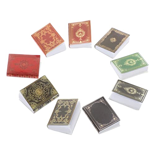 Milisten 27 Stück Mini-Puppenhaus-Zubehör Puppenstubenbücher Miniaturen Miniatur-Bücher- Miniatur-Hausbuch Puppenhaus-Bücher- Mini-Bücher-Set Bücher für Minihaus Papier von Milisten