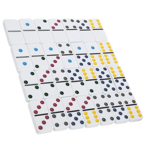 Milisten 28 Stück Teiliges Dominospielset aus Bunten Spielsteinen für Familienunterhaltung und Spielspaß Fördert Kommunikation und Kreativität für Erwachsene Milisten 28 Stück Teiliges Dominospielset aus Bunten Spielsteinen für Familienunterhaltung und Spielspaß Fördert Kommunikation und Kreativität für Erwachsene von Milisten