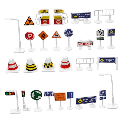 Milisten 28 Stück Teiliges Verkehrsschilder Set für Realistische Verkehrszeichen für Rollenspiele Lernspielzeug zur Verkehrserziehung Sicher und Kreativ für Sandkasten und Milisten 28 Stück Teiliges Verkehrsschilder Set für Realistische Verkehrszeichen für Rollenspiele Lernspielzeug zur Verkehrserziehung Sicher und Kreativ für Sandkasten und von Milisten