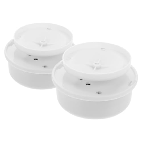 Milisten 2Er-Box Musikbox Ornament Steht zur Anzeige drehbarer Ständer Kleiner Ausstellungsstand Ornament Display Stand Sphere Halter Kugel Stehen Plastik Weiß von Milisten
