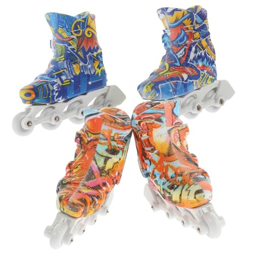 Milisten 2Paare Finger Rollschuhe Finger Skate für Schreibtisch und Schulbedarf Robustes Kunststoffmaterial Fördert Fingerkoordination und Geschicklichkeit Zufällige Milisten 2Paare Finger Rollschuhe Finger Skate für Schreibtisch und Schulbedarf Robustes Kunststoffmaterial Fördert Fingerkoordination und Geschicklichkeit Zufällige von Milisten