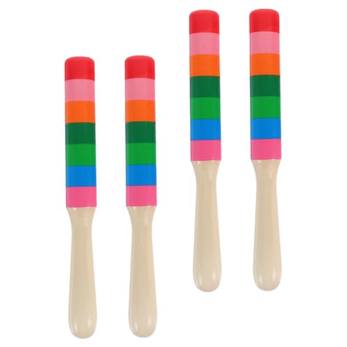 Milisten 2Paare Holz Rhythmus Sticks für Dekorative Musikinstrumente aus Natürlichem Holz Rhythmus Sticks für Kreativen Musikunterricht und Schlagzeugspiele Milisten 2Paare Holz Rhythmus Sticks für Dekorative Musikinstrumente aus Natürlichem Holz Rhythmus Sticks für Kreativen Musikunterricht und Schlagzeugspiele von Milisten