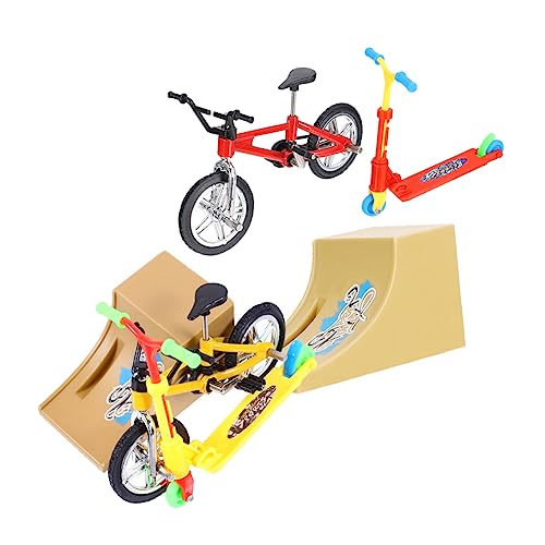 Milisten 2Sätze Finger Scooter Rampen Set Mini Wettbewerbsspielzeug für Fingerbike und Skateboard Multifunktional für Stressabbau und Unterhaltung für Schreibtischdekoration Milisten 2Sätze Finger Scooter Rampen Set Mini Wettbewerbsspielzeug für Fingerbike und Skateboard Multifunktional für Stressabbau und Unterhaltung für Schreibtischdekoration von Milisten