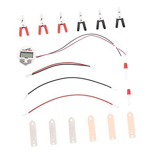 Milisten 2Sätze Fruchtbatterie Kit für Experimente Kartoffel und Zitronenbatterie für Physikunterricht Elektronische Uhr Pädagogisches für Wissenschaftsprojekte und DIY Spaß von Milisten