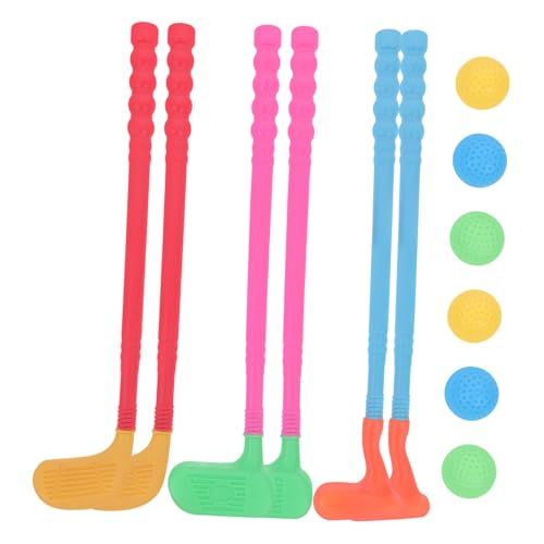 Milisten 2sätze Teiliges Set Mini-golfspielzeug Für Junge Mädchen Robuste Kunststoff-golfclubs Und Bälle Für Drinnen Und Draußen Für Eltern-Junge Mädchen-aktivitäten Zufällige von Milisten