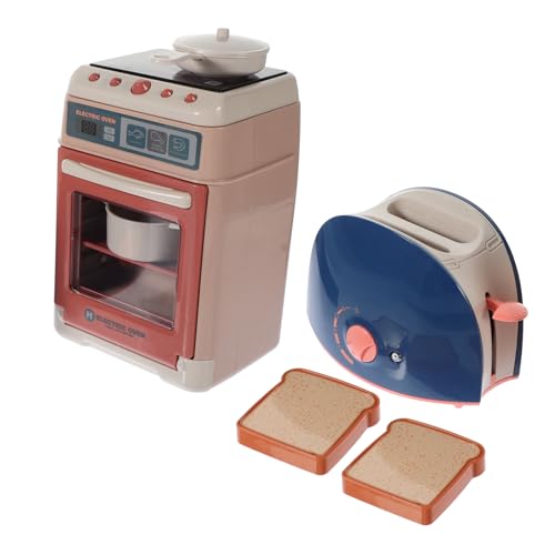Milisten 2Sätze Küchen Spielset für Teiliges aus Mini Ofen und Toaster Kreatives Rollenspielspielzeug Backen für Jahren und Langlebig von Milisten
