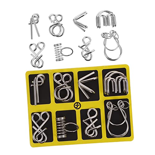 Milisten 2Sätze Lustige Buckle Ring Disentanglement Puzzle aus Teiliges Iq Rätsel für Herausforderndes Denkspiel mit Traditionellem Milisten 2Sätze Lustige Buckle Ring Disentanglement Puzzle aus Teiliges Iq Rätsel für Herausforderndes Denkspiel mit Traditionellem von Milisten