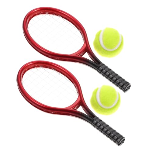 Milisten 2Sätze Mini Tennisschläger und Bälle für Puppenhaus Dekoration Kinderfreundliches Interaktives Tennis Set Perfektes Zubehör für Kreative Geschichten und Sportliche Aktivitäten Milisten 2Sätze Mini Tennisschläger und Bälle für Puppenhaus Dekoration Kinderfreundliches Interaktives Tennis Set Perfektes Zubehör für Kreative Geschichten und Sportliche Aktivitäten von Milisten