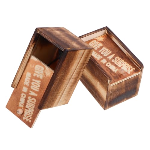 Milisten 2Satz Holz Streich Box mit Realistischer Spinne Lustiges Prank für Aprilscherz und Halloween und Langlebig für Kreative Streiche Milisten 2Satz Holz Streich Box mit Realistischer Spinne Lustiges Prank für Aprilscherz und Halloween und Langlebig für Kreative Streiche von Milisten