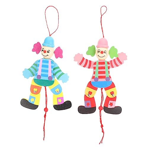 Milisten 2Stücke Clown Marionetten Holzspielzeug Interaktive Fadenpuppen für Kreatives und Puppentheater Lustige Marionette für Eltern Fördert Flexibilität und Kreativität Milisten 2Stücke Clown Marionetten Holzspielzeug Interaktive Fadenpuppen für Kreatives und Puppentheater Lustige Marionette für Eltern Fördert Flexibilität und Kreativität von Milisten
