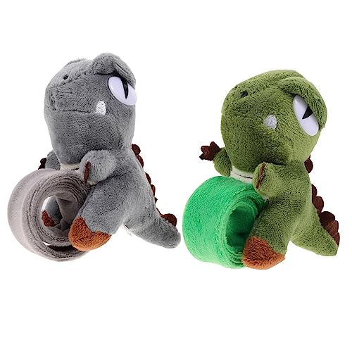 Milisten 2Stücke Dinosaurier Slap Armband Robuste Stofftiere für Mitgebsel für Partys Langlebig und Sicher Perfektes für Jungen von Milisten