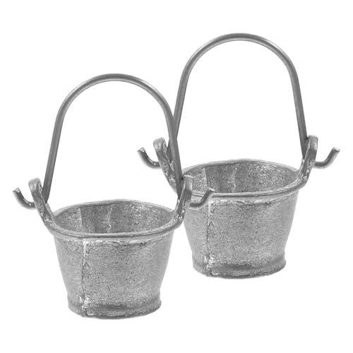 Milisten 2Stücke Eimer Mini Wasser Eimer Für Puppenhaus Dekoration Und Gartenaccessoires Hochwertiges Eimerspielzeug Für Kreative Mikrolandschaften Und Kinderaktivitäten von Milisten