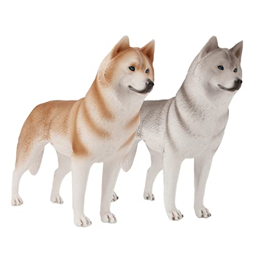 Milisten 2Stücke Gefälschte Husky Hundeornamente Desktop Dekoration für Hundeliebhaber Realistische Tierfiguren für Lernspielzeug Langlebige Materialien Milisten 2Stücke Gefälschte Husky Hundeornamente Desktop Dekoration für Hundeliebhaber Realistische Tierfiguren für Lernspielzeug Langlebige Materialien von Milisten