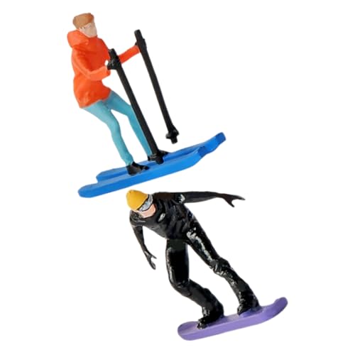 Milisten 2 Stück Kleiner Skifahrer Statue 1:64 für Diorama Szenen Handbemalte Skimodelle Miniatur Skifiguren für Makrofotografie und Modellbau Milisten 2 Stück Kleiner Skifahrer Statue 1:64 für Diorama Szenen Handbemalte Skimodelle Miniatur Skifiguren für Makrofotografie und Modellbau von Milisten