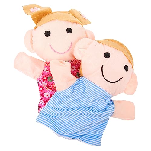 Milisten 2Stücke Handpuppen Für Familienstücke Für Geschichtenerzählen Weiche Lernspielzeuge Für Kleinkinder Für Kindergartenaufführungen von Milisten