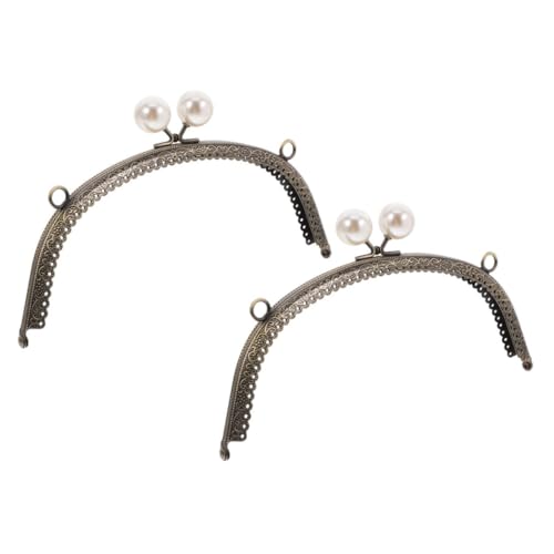 Milisten 2Stücke Handtaschenrahmen Klassischer Gewölbter Taschengriff Aus Robustem Stilvoller Geldbörsenverschluss Für DIY Handtaschen Elegantes Design Mit Blumenmuster Zubehör von Milisten