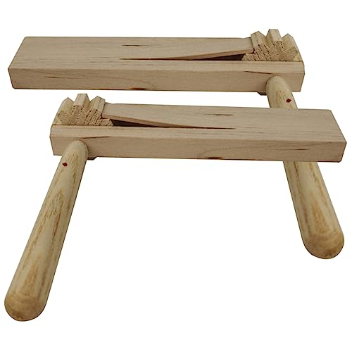 Milisten 2Stücke Holz Ratschen Geräuschmacher für Kreatives zur Frühen Musikausbildung Langlebiges und Sicheres Holzspielzeug Musikalischen Wahrnehmung Milisten 2Stücke Holz Ratschen Geräuschmacher für Kreatives zur Frühen Musikausbildung Langlebiges und Sicheres Holzspielzeug Musikalischen Wahrnehmung von Milisten